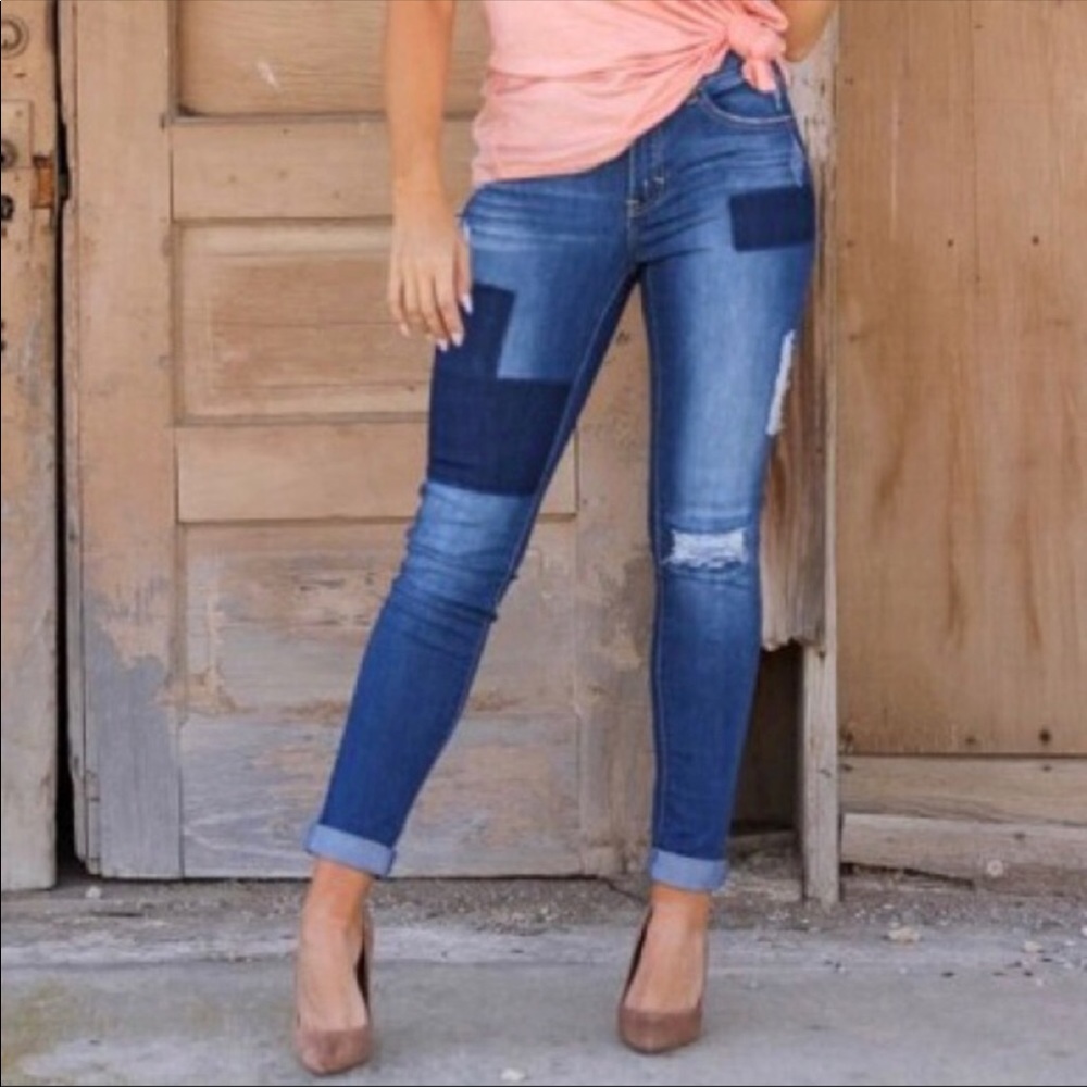 Patch work jeans